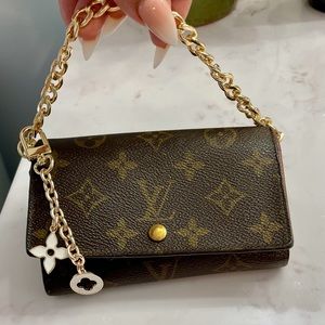 Louis Vuitton Porte Monnaie Billets Tresor Damier Brown Wallet